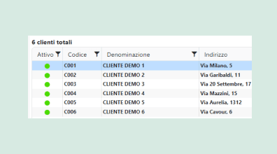 Gestisci i tuoi clienti